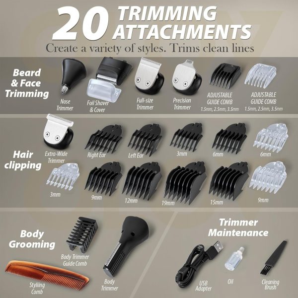 Beard Trimmer Grooming Kit - Image 2